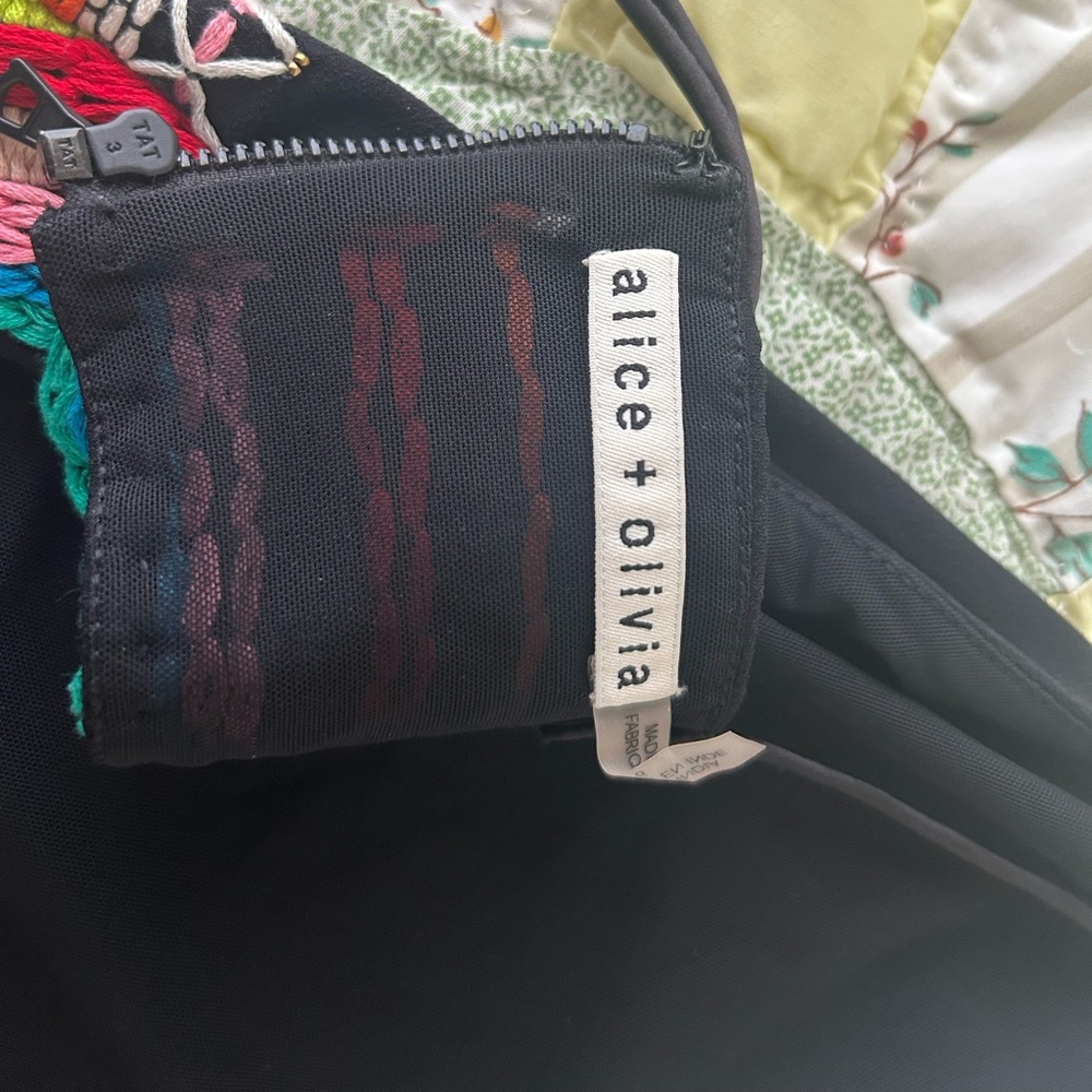 Alice and Olivia black dress size 4